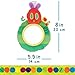 Eric Carle Very Hungry Caterpillar On-the-Go Mirror Rattle Toy – Sensory Toy with Safe Mirror, Crinkle, and Tactile Ribbons, Perfect for Stroller or Diaper Bag, Ages 0+