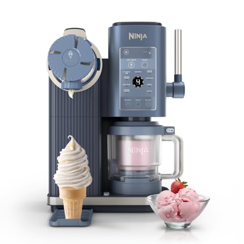Image of Ninja Creami Scoop & Swirl 13-in-1 Ice Cream and Soft Serve Maker, NC701BL