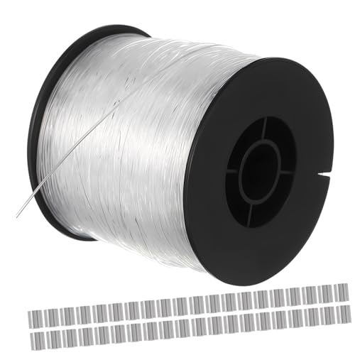 OSALADI 1 Set Clear Nylon Fishing Wire Monofilament Hanging String for Crafts Fishing Abrasion Resistant High Transparency Smooth Surface for Enhanced Casting Versatile Use