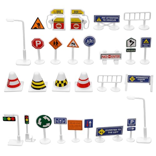 Panneaux de signalisation routière miniatures : le cadeau éducatif pour maison de poupée