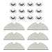 Mountain god Replacement Mop Parts Kit - 5 Mops Cloth 12 Water Tank Filter for XIAOMI S5 S50 S52 - Vacuum Cleaner Replenishment Mopping Clothes Accessory