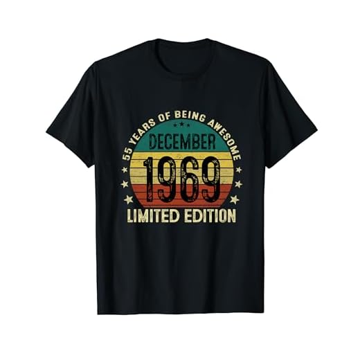 55 Años Cumpleaños Regalos Originale Hombre Diciembre 1969 Camiseta