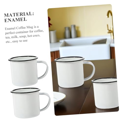 Tasses à eau en émail incassables et légères pour thé et café de randonnée - 4