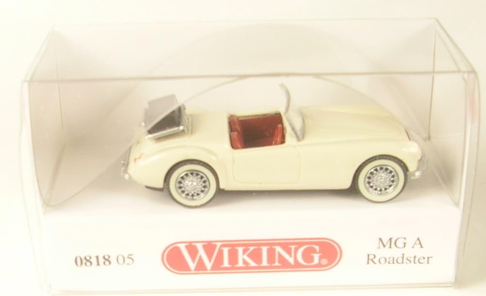 Wiking 081805 H0 MG A Roadster, bianco perla