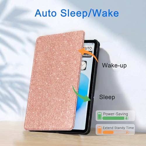 Image of CoBak Case for Samsung Galaxy Tab A11+ Plus 11 inch 2025, Multi-Viewing Angles, All New PU Leather Folio Stand Cover with Auto Sleep Wake Feature for Samsung Galaxy Tab A11+ Tablet 11-inch, Glitter