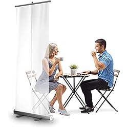 Persianas Barbera XIAOLIN Cienta De Rodillo De Pantalla Transparente, Piso De Participación Piscina Pantallador De Rodillo Gimanterior, Barbero, Bar, Pub, Restaurante