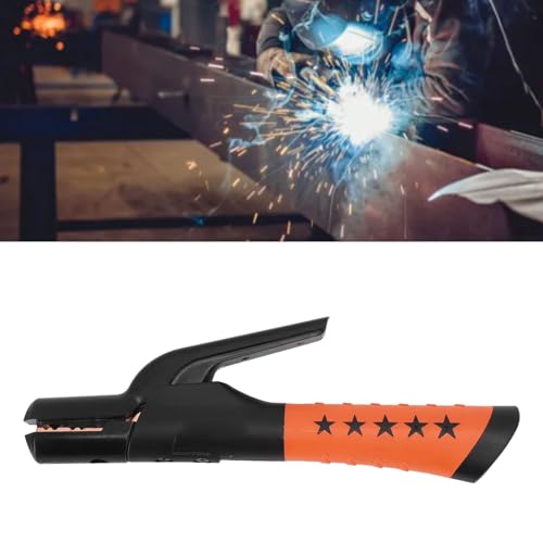 lvifloae 800A Welding Electrode Holder, Stick Shaped Electrode Holder with Insulated Handle, Groove Jaw Heavy Duty Stick Welding Rod Clamp for 10 to 20in Cable