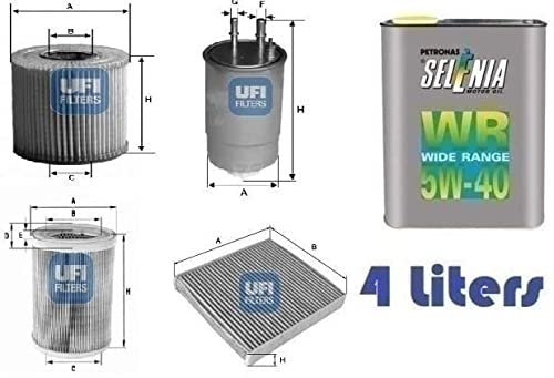 Kit filtri tagliando UFI Alfa Brera 2.4 JTDm 154