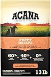 ACANA 13 LB Dry Dog Food, Heritage Puppy & Junior Formula, 13 LB. Bag. (Fresh Free-Run Turkey, Chicken, Wild-Caught Fish & NEST-Laid Eggs) | Freeze Dried, Grain Free, High Protein, Made in the USA, Free-Run Poultry, For Growing Puppies, Global Qualit