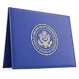 U.S. Citizenship Certificate Holder and Naturalization Certificate Cover Case Folder Frame Unique Patriotic Gifts for New American Citizens 100%