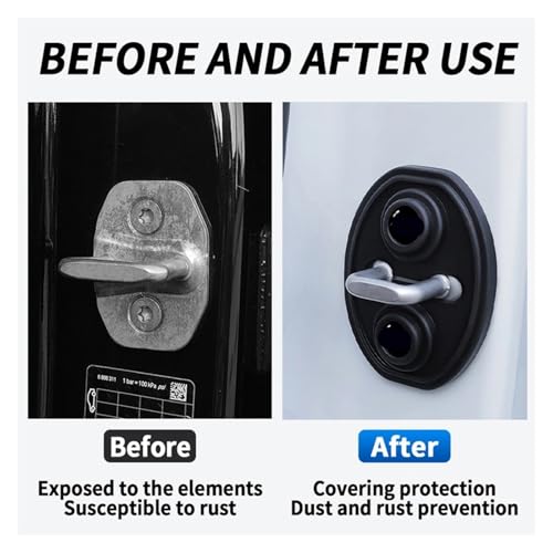 Protection anti-rayures pour portières de voiture (lot de 4) amortisseur silencieux universel