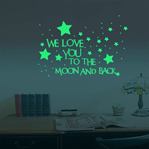 Vinilo Decorativo Infantil «We Love You To The Moon» miniatura 4