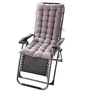 Stecto Ligstoelkussens, zachte lange stoelkussens, tuinterras antislip dik polyester gevulde bank schommelstoel kussen voor thuiskantoor