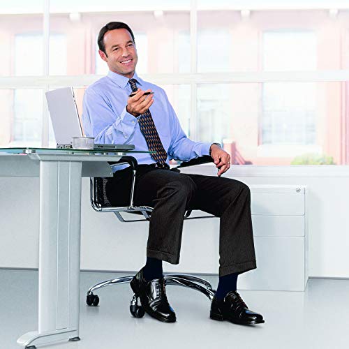 JOBST Mens Dress Knee High Closed Toe Compression Stockings, Professional Quality, Stylish Legware for All Day Comfort, with Elegant Rib Design, Compression Class- 8-152