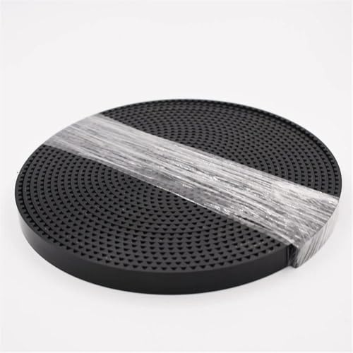 Correa abierta tipo negro PU con alambre de acero interior de 3 mm de paso para guiado síncrono 4
