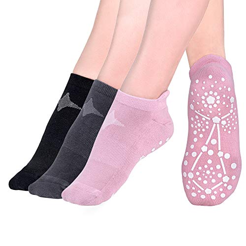 Time May Tell Non Slip Yoga Socks for Women Barre Pilates with Grips