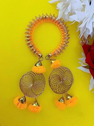 Image of Lumba Chuda Hanging Rakhi For Bhabhi| Bhabhi Kada Rakhi| Bhabhi Rakhi| Kids Rakhi | Adults Rakhi | Rakhi Gift | Rakhi Combo Set| Lumba Rakhi| Rakhi with Roli Chawal Packet|Rakhi For Sister