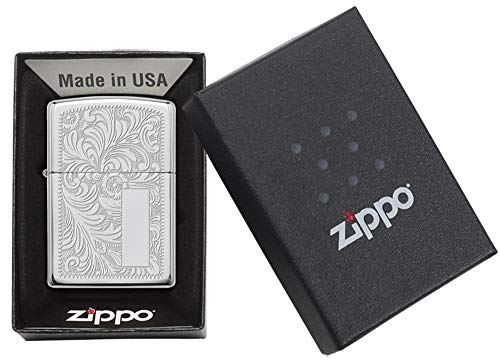 Encendedor Zippo Veneciano Cromo Brillante miniatura 6