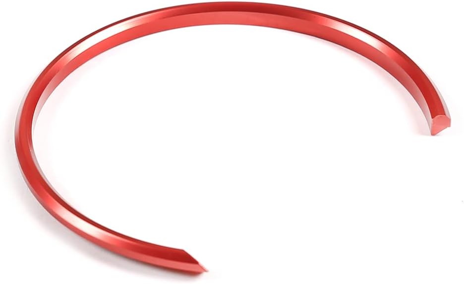 Daeiclru Dashboard Trim Ring Fit for Toyota Supra GR A90 A91 MK5 2018-2022, Interior Tachometer Decoration Ring Cover, Dashboard Gauge Meter Surrounding Ring Accessories (Red)