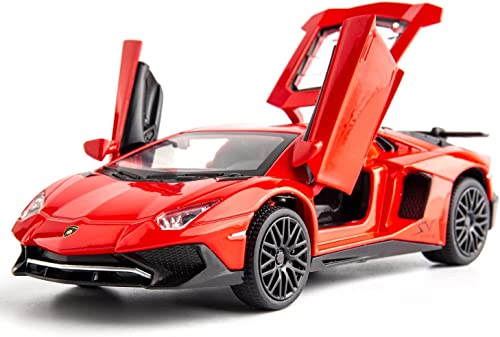 Image of Alloy Car Model Diecasts Metal Toy with Sound /Light /Pull-Back Off-Road Vehicles Car Model Collection Kids Toys Gift Multicolor Pack of 1 (1:32 Lamborgini LP750)