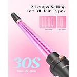 Wavytalk 5 in 1 Curling Wand Set, Multi Curl, Curling Wand Set with Curling Brush and 4 Interchangeable Ceramic Curling Wand(0.5”-1.25”), Instant Heat Up Wand Curling Iron (Rose Gold) - Image 3