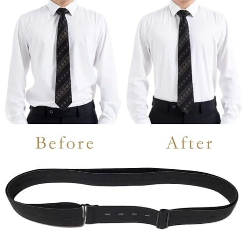 Locking Belt Adjustable Men Women Shirt Holder Belt Wrinkle-Proof Shirt Stay Best Belt(white)2