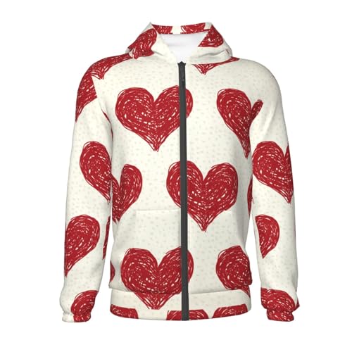 Love Kids Pullover Hoodies Boys Zip Up Sweatshirts Girls Athletic Clothes with Pocket2