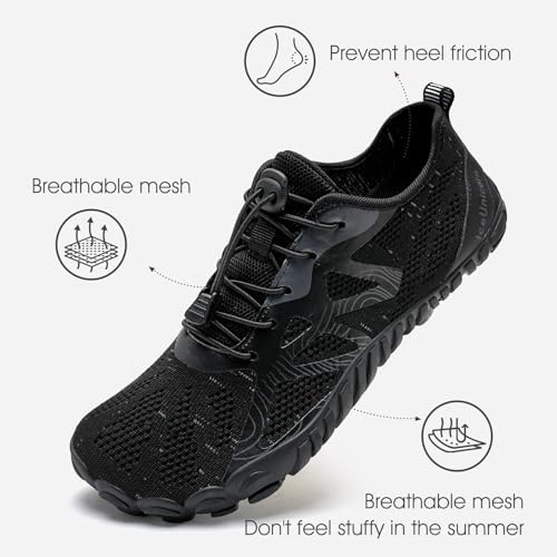 SAGUARO Blotevoetenschoenen voor kinderen, trailschoenen voor meisjes, ademend, minimalistisch, sportschoenen voor binnen en buiten, maat 24-36, Oranje, 33 EU