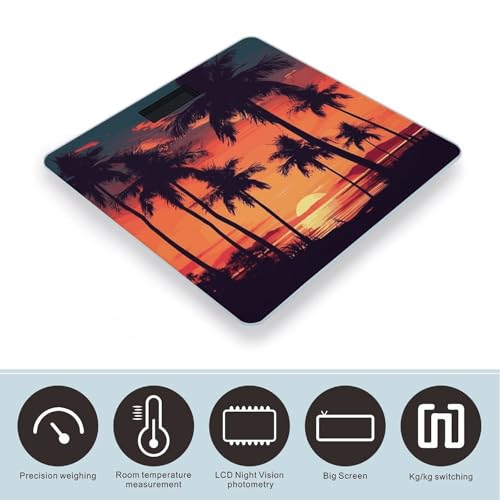 Báscula Digital de Baño FekiLoot con Pantalla Grande miniatura 3