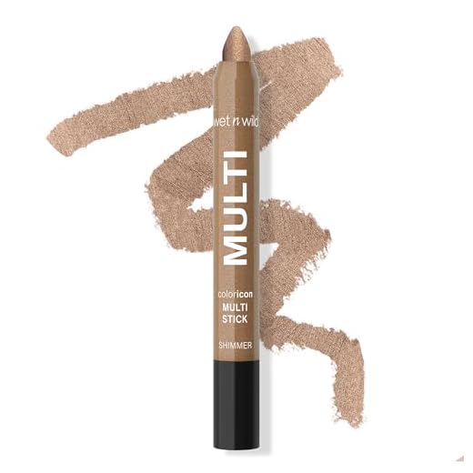 wet n wild Color Icon Cream Eyeliner Eyeshadow Multi-Stick, Moisturizing, Nourishing Velvety Cream-to-Powder Buildable & Blendable Formula, Cruelty-Free & Vegan - Champagne Room