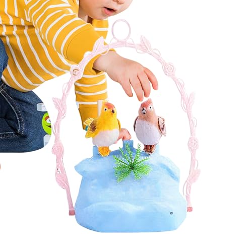 Generico Hablante | Pájaro Canario Sensor Activado por Voz | Peluche Electrónico Para Juegos Sensoriales Decoración Habitación Niños Regalo Completo Viaje