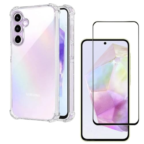Capa Capinha Anti Impacto + Película Premium 9D Cerâmica Compatível Com Samsung Galaxy A55 5G - (Har