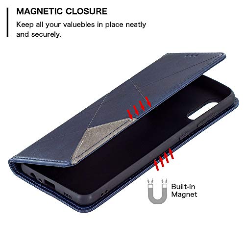 Capa de couro com clipe de carteira luxuosa para Samsung Galaxy A02 A 02 Capa de couro com slots de