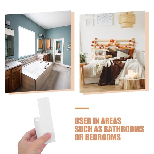 Soporte para Balanza de Baño de Pared 2 piezas Blanco miniatura 4