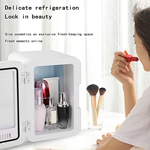 Mini koelkast, DC 12V / 24V, 8L draagbare gekoelde en geïsoleerde kleine koelkast, mini-auto koelkast, geschikt voor moedermelk/cosmetica/voedsel/medicijnen,Zilver - Afbeelding 6