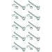 Snug Fastener Ten (10) 1/4-20 x 3" Long Carriage Bolts Set w/Nuts & Washers (SNG285)