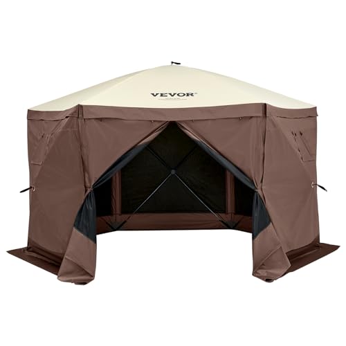 VEVOR 12.5x12.5ft 6-Sided Screen Tent