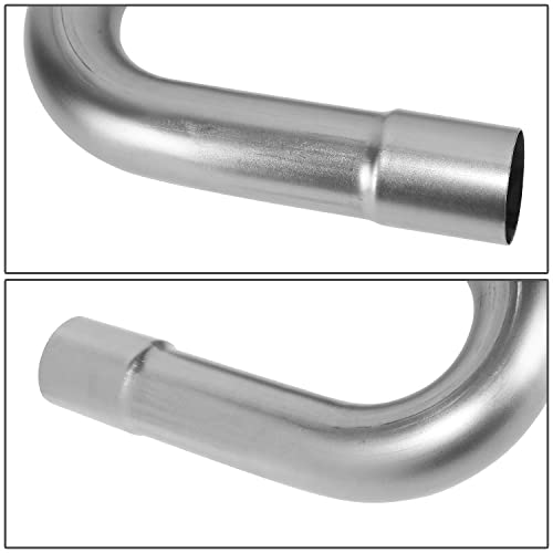 Image of DNA MOTORING ZTL-20RAW 16Pcs 2 Inches Mild Steel DIY Custom Exhaust Tubing Mandrel Bend Pipes Straight & U-Bend Kit, Universal Fit