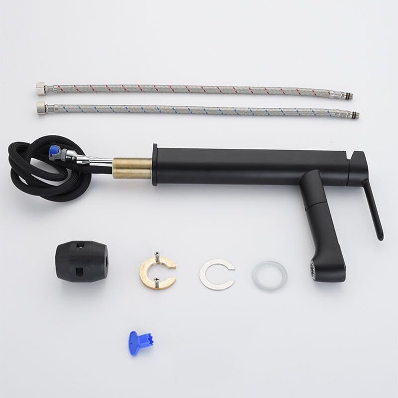 Mitigeur de lavabo extractible pour nettoyer facilement votre vasque de bain - 6