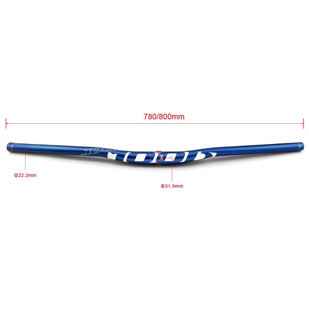 Mountainbike-Riser-Lenker 31,8 Mm 780 Mm/800 Mm MTB-Lenker Aluminiumlegierung Extra Langer Lenkeranstieg 20 Mm DH/XC/FR/AM Downhill-Lenker