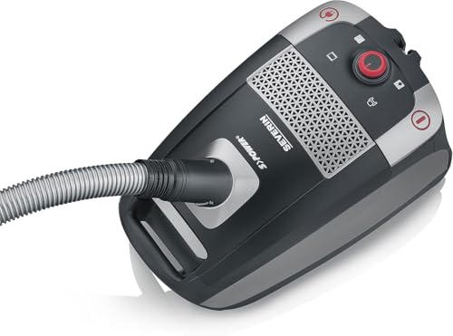 SEVERIN Testsieger Bodenstaubsauger mit Beutel, „Home & Car“, 24kPa, leistungsstark, Allergiefilter, Bodendüse, vielseitigem Zubehör, 4L, 850 W, schwarz, BC 7052