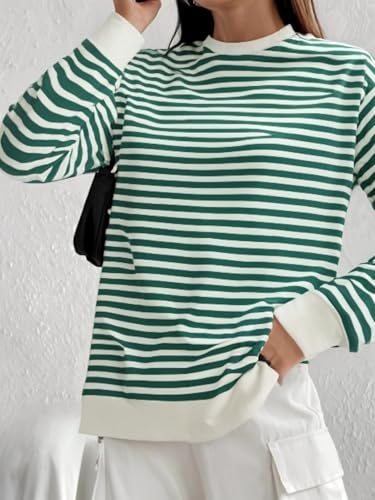 Image of MACK JONNEY Women Striped T-Shirt || T-Shirt for Women || Full Sleeve T Shirt || T-Shirt-MACK640527