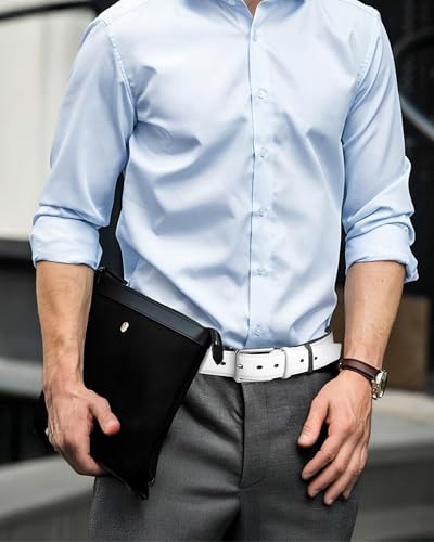 Image of CHAOREN Mens Belt Leather - 1 3 /8 inch Dress Belts for Men - Considerate Gift for Work Business Casual Jeans