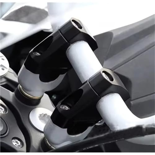 Morsetti rialzo manubrio 22mm de moto universales con abrazaderas resistentes 3