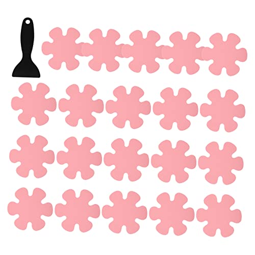 Yardenfun 1 Juego Pegatinas Antideslizantes para Bañera de Adhesivos de Flores de con Rascador Impermeables y para Ducha y Baño Seguridad para Ancianos