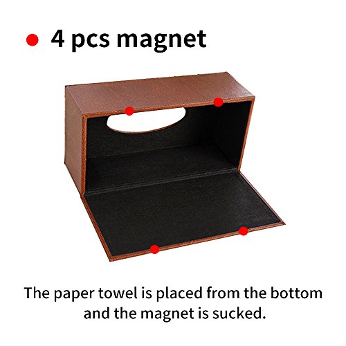 Paper Holder,Attractive Sturdy Space Tidier Case Napkin Leather Holder Car Automotive Decoration Package Content Leather Household Office Tissue Box Paper Holder,Rectangular Tissue (1 PCS Gold) - Cosy Home Interiors Paper Holder,Attractive Sturdy Space Tidier Case Napkin Leather Holder Car Automotive Decoration Package Content Leather Household Office Tissue Box Paper Holder,Rectangular Tissue (1 PCS Gold) - Image 4