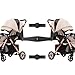 Ragyzity Baby Stroller Connectors for YOYO Strollers Pushchair, Twin Strollers Connector 2 in1 Twins Dual Stroller Connector Linker, Stroller Connector Accessories Pram Twins Coupler Bush Pushchair