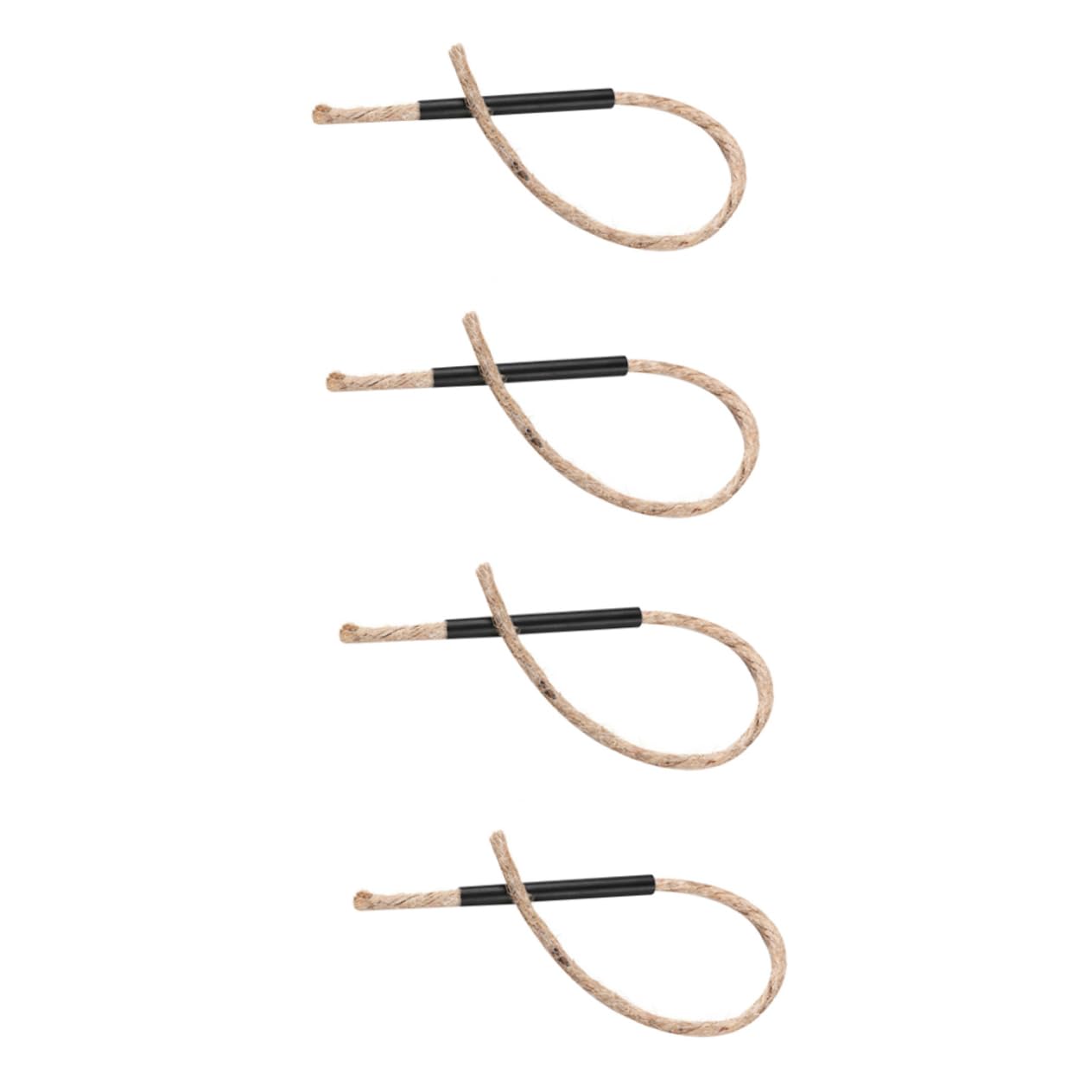 BIUDECO Camping Wick Fire Starter 4 Pack Survival Cord Weatherproof Versatile Outdoor Matchstick Ropes