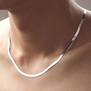 Necklace 4mm Snake Chain Men and Women Couple Jewelry Blade Chain 45cm/50cm/55cm