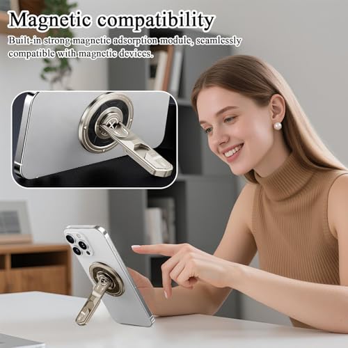 Support smartphone bureau ajustable pour visioconférence et appels - 2
